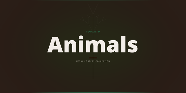 Animals Metal Posters