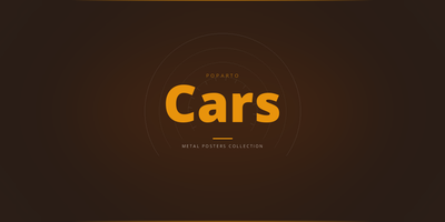 Cars Metal Posters