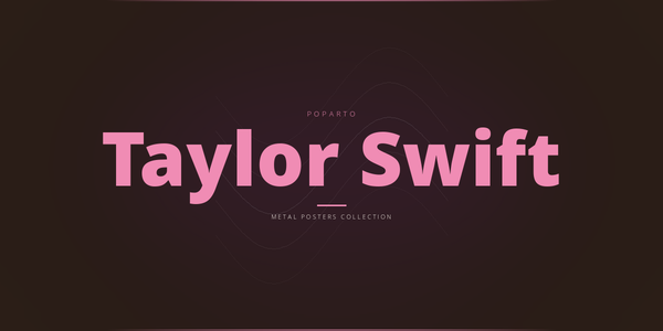 Taylor Swift Metal Posters