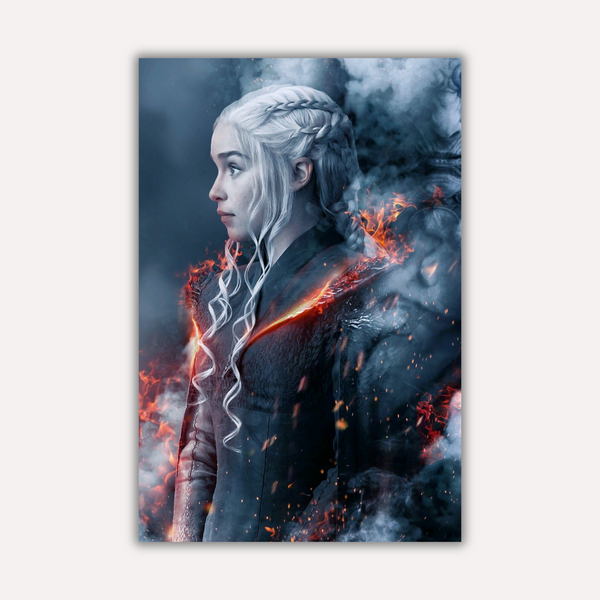 Game of Thrones Metal Poster - Dracarys | TV Series Wall Art India