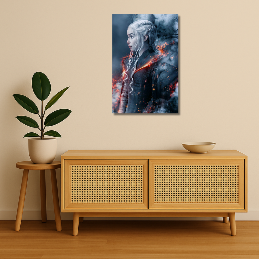 Game of Thrones Metal Poster - Dracarys | TV Series Wall Art India