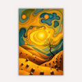 Golden Rise | Metal Wall Art Poster India