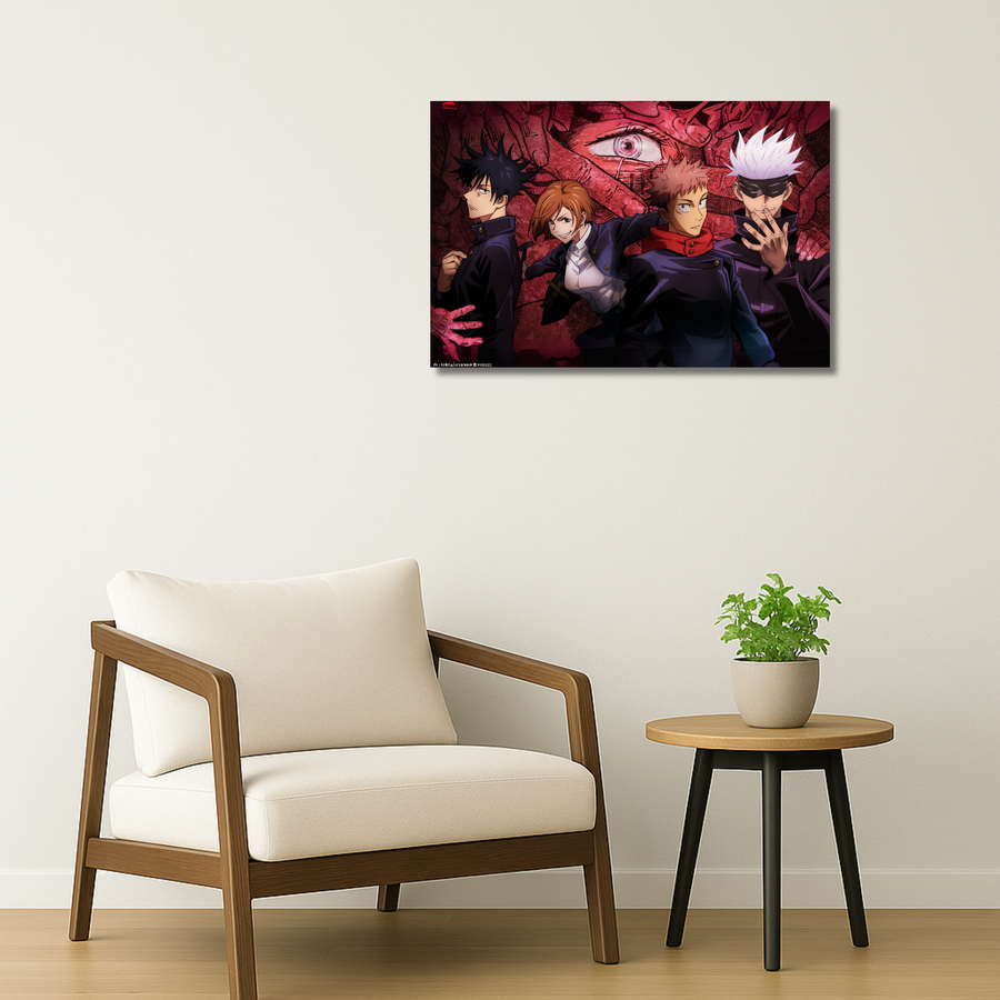 Jujutsu Kaisen Metal Poster - Void Pulse | Anime Wall Art India