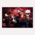 Jujutsu Kaisen Metal Poster - Cursed Core | Anime Wall Art India