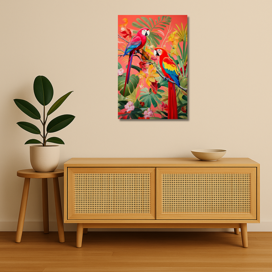 Bird Metal Poster - TropicDuo | Nature Wall Art India