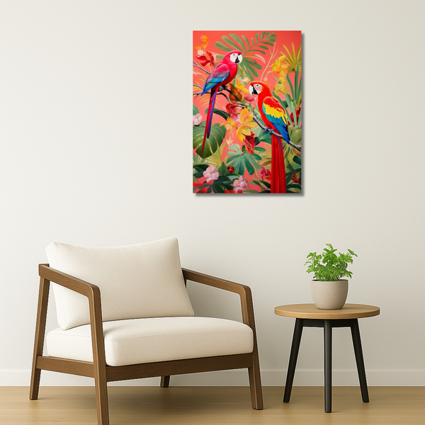 Bird Metal Poster - TropicDuo | Nature Wall Art India