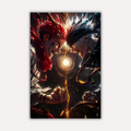 Jujutsu Kaisen Metal Poster - Duality Clash | Anime Wall Art India