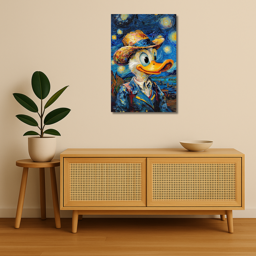 Wildlife Metal Poster - Duckgogh | Animal Wall Art India