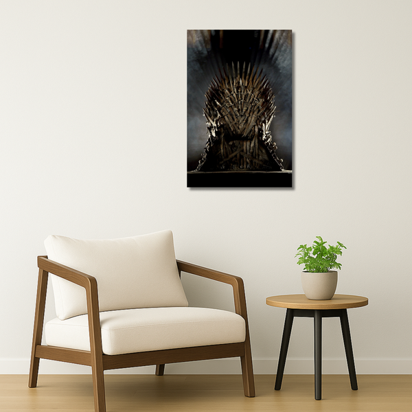 Game of Thrones Metal Poster - TheThrone | TV Series Wall Art India