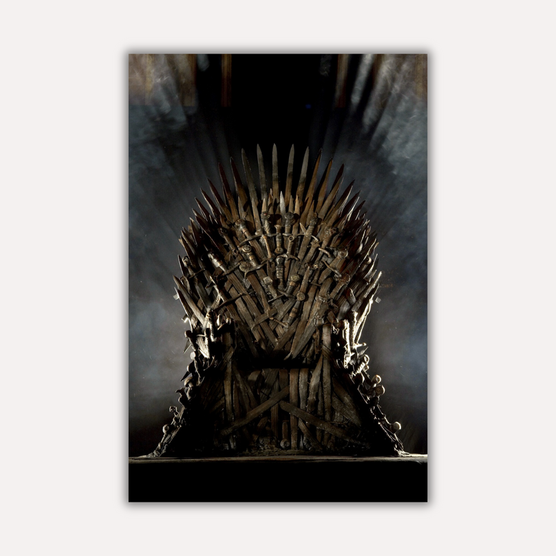 Game of Thrones Metal Poster - TheThrone | TV Series Wall Art India