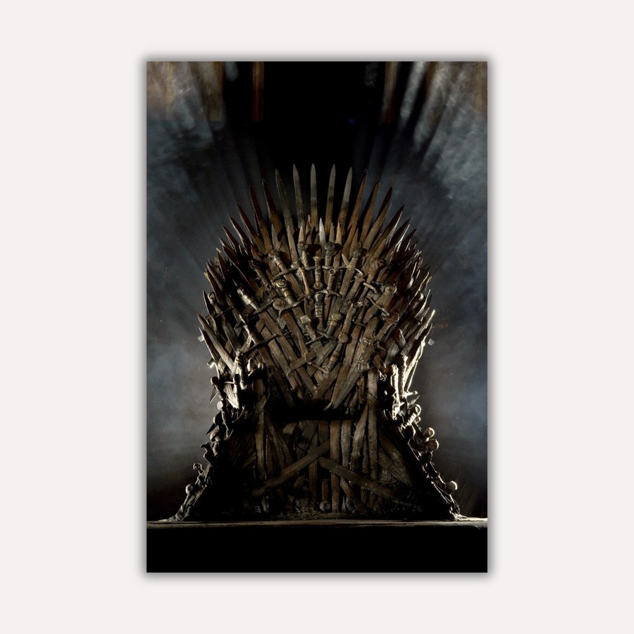 Game of Thrones Metal Poster - TheThrone | TV Series Wall Art India