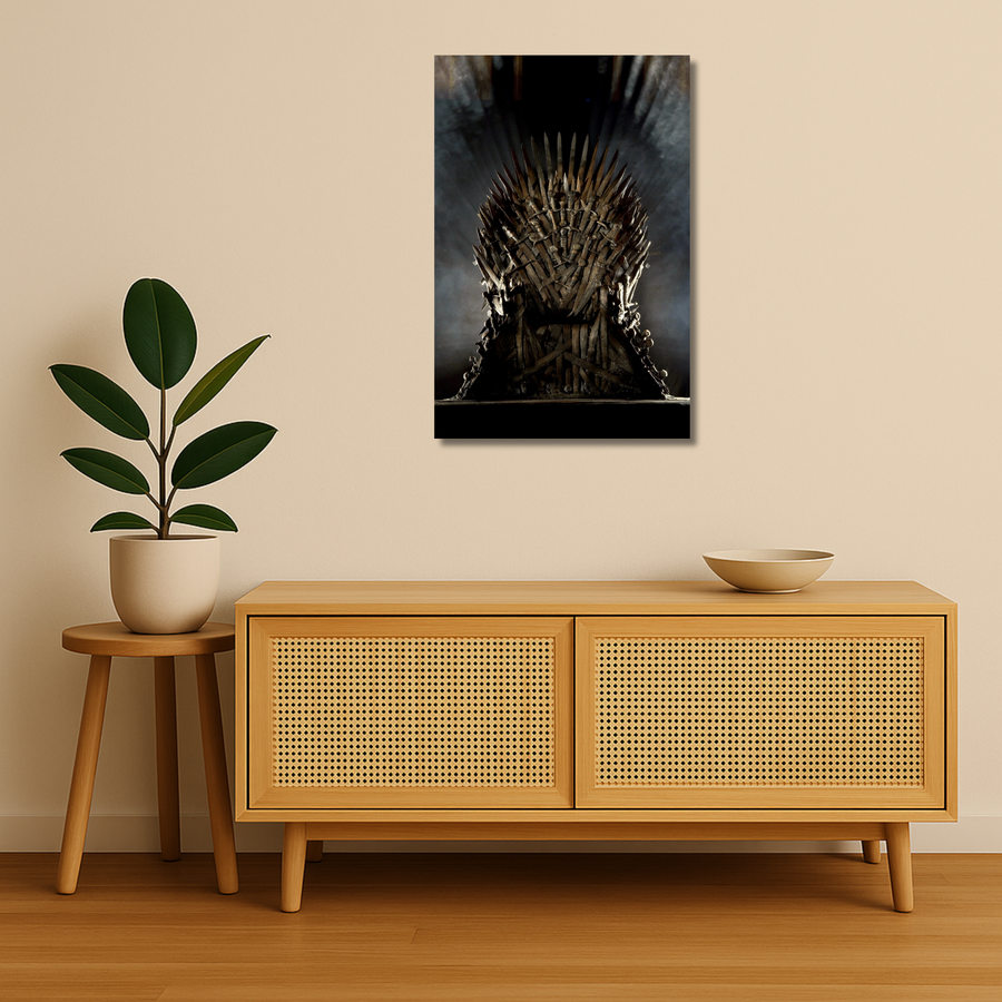 Game of Thrones Metal Poster - TheThrone | TV Series Wall Art India