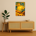 Golden Rise | Metal Wall Art Poster India