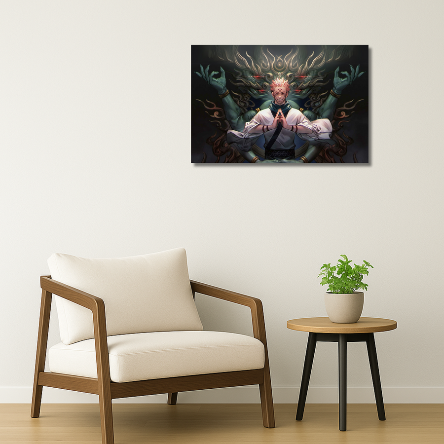 Jujutsu Kaisen Metal Poster - Demon Seal | Anime Wall Art India