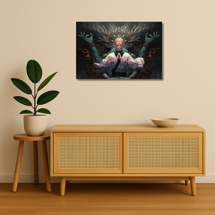 Jujutsu Kaisen Metal Poster - Demon Seal | Anime Wall Art India