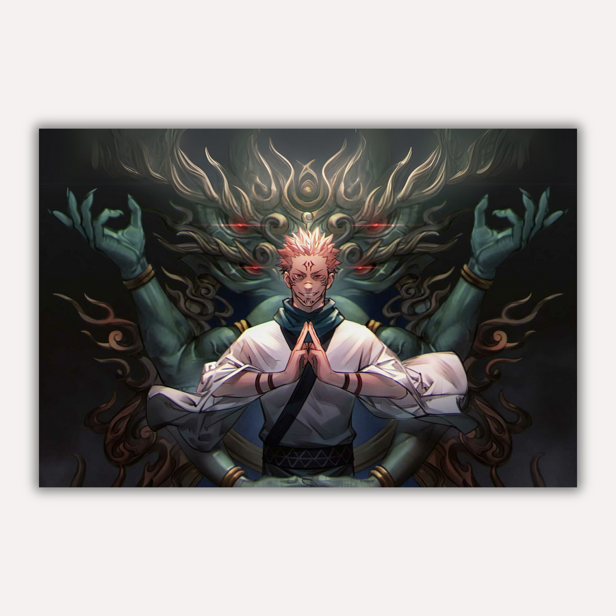 Jujutsu Kaisen Metal Poster - Demon Seal | Anime Wall Art India