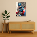 Marvel Metal Poster - Shield City | Superhero Wall Art India