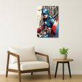 Marvel Metal Poster - Shield City | Superhero Wall Art India
