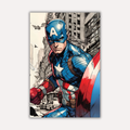 Marvel Metal Poster - Shield City | Superhero Wall Art India