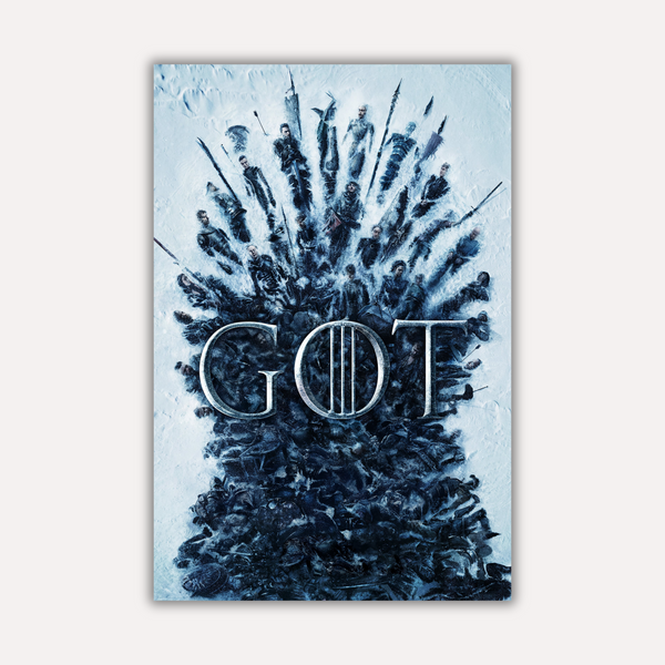 Game of Thrones Metal Poster - ThroneOfMen | TV Series Wall Art India