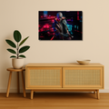 Cyberpunk Metal Poster - NeonVendetta | Aesthetic Wall Art India