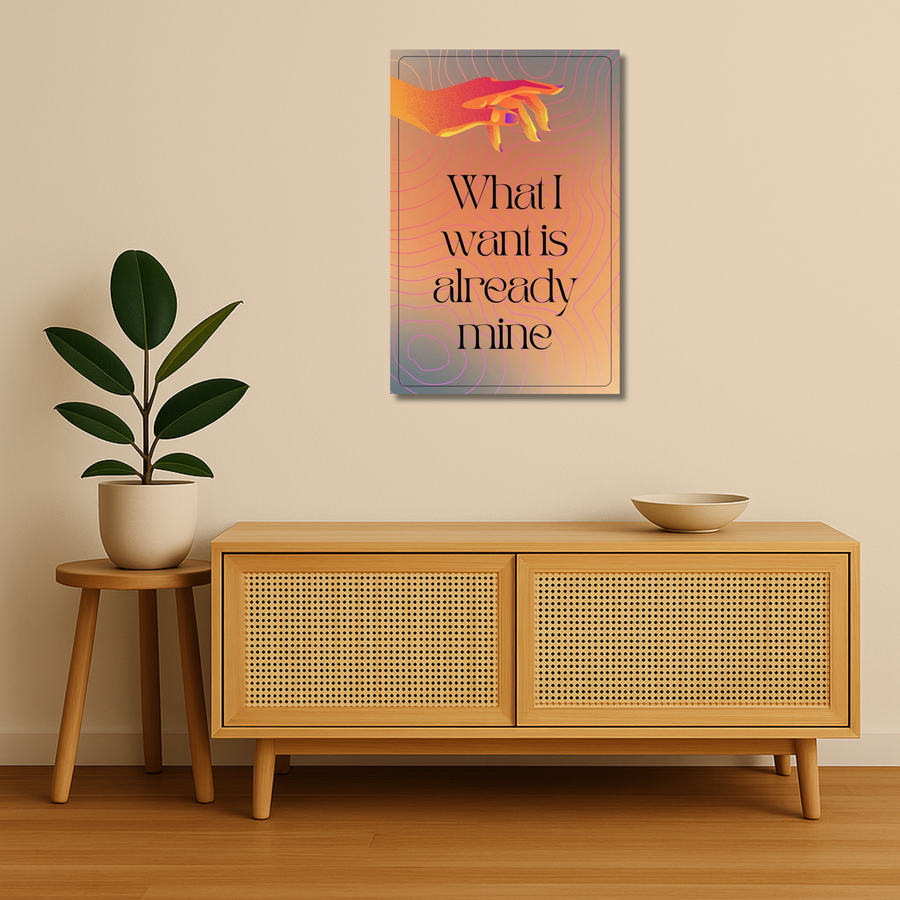 Affirmations Metal Poster - TheClaim | Motivational Wall Art India