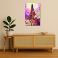 Travel Metal Poster - EiffelGlow | Wanderlust Wall Art India