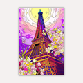 Travel Metal Poster - EiffelGlow | Wanderlust Wall Art India