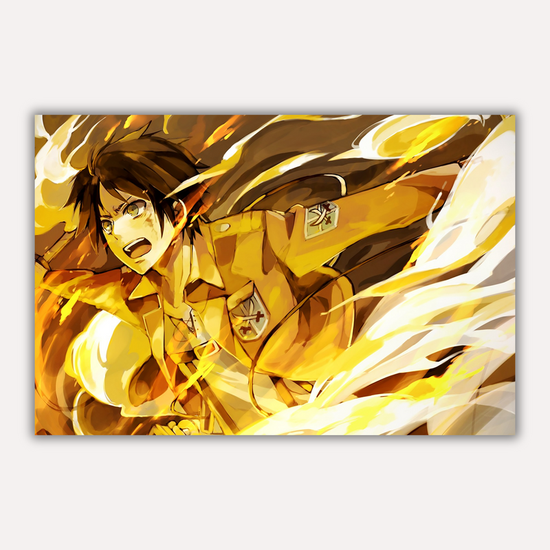 Attack on Titan Metal Poster - Hellflare Metal Wall Décor | Anime Wall Art India
