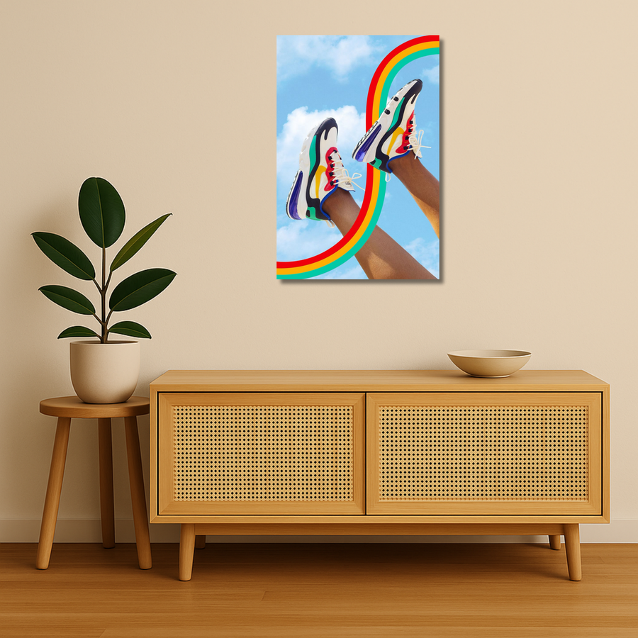 Sneaker Metal Poster - FreshAirs | Street Wall Art India