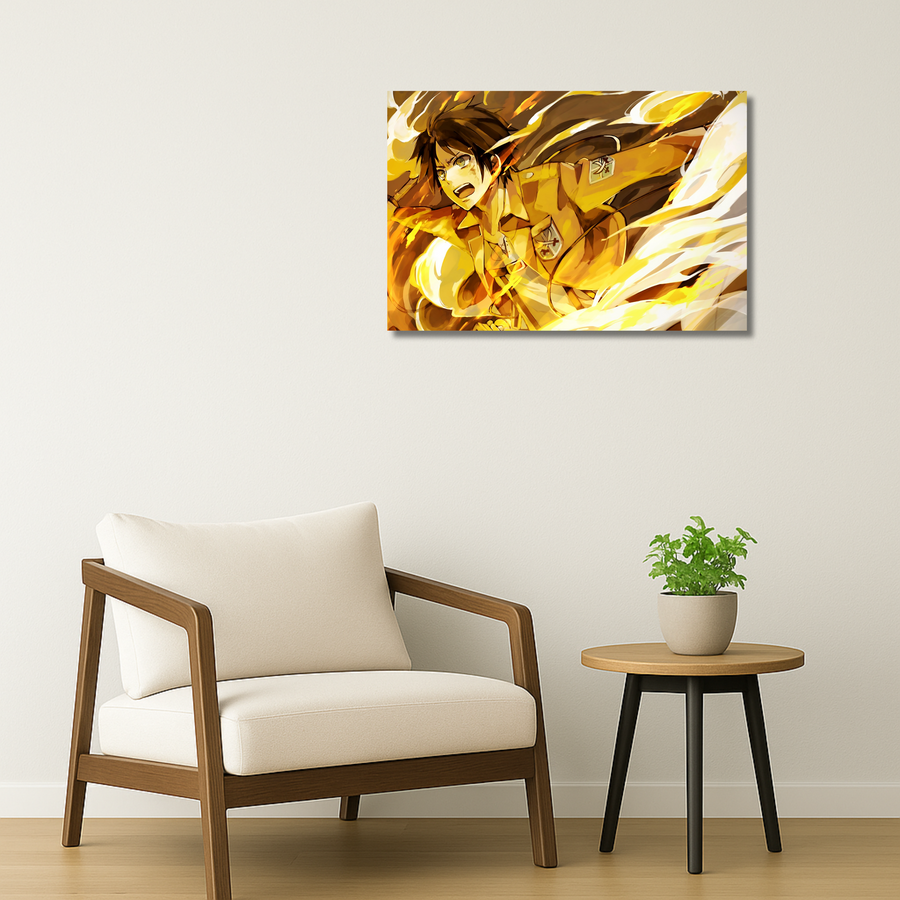 Attack on Titan Metal Poster - Hellflare Metal Wall Décor | Anime Wall Art India