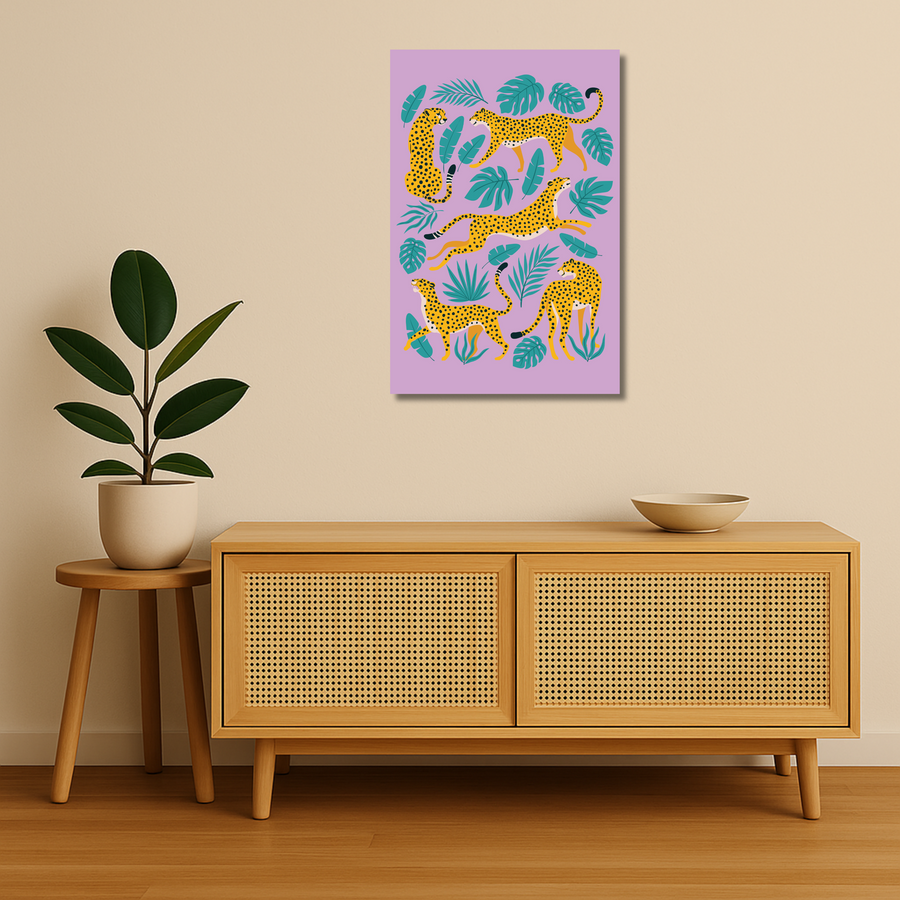 Wildlife Metal Poster - Zavari | Animal Wall Art India