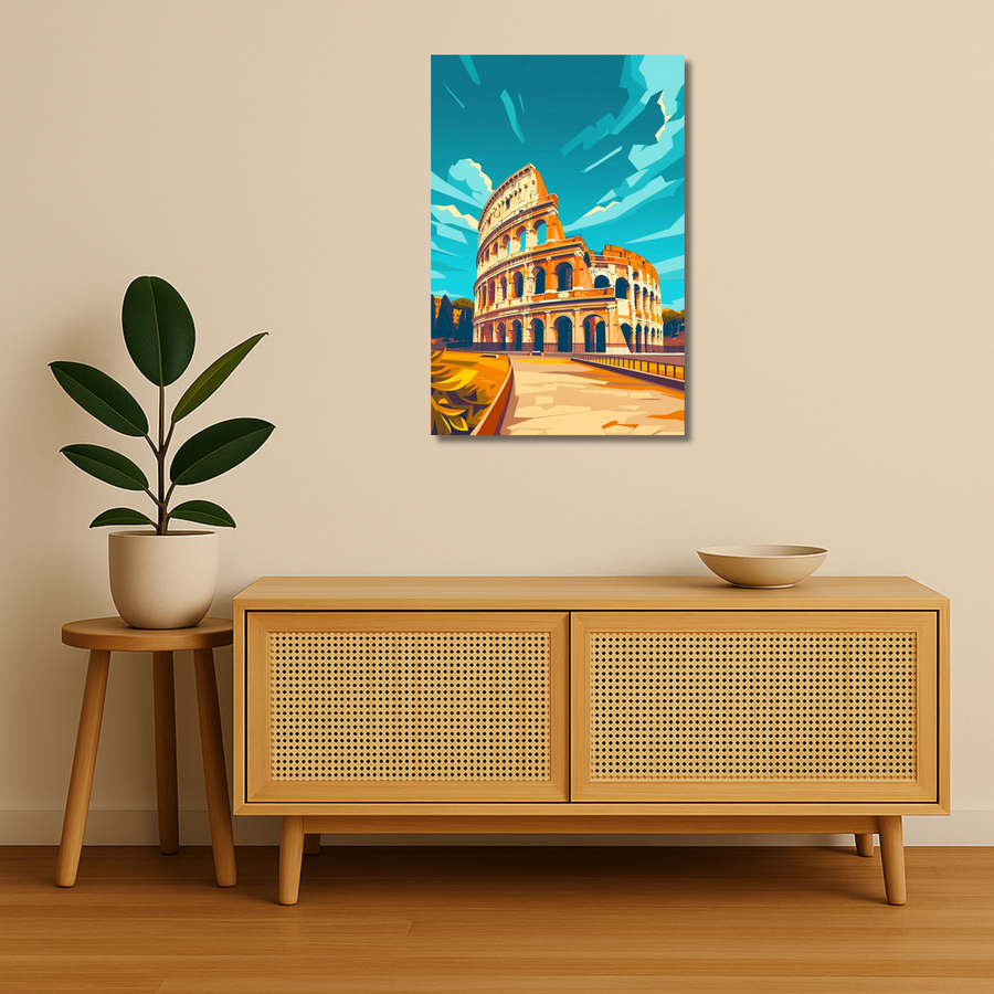 Travel Metal Poster - Colossus | Wanderlust Wall Art India