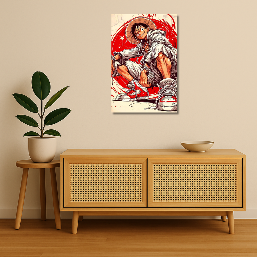 One Piece Metal Poster - One Kick Piece | Anime Wall Art India
