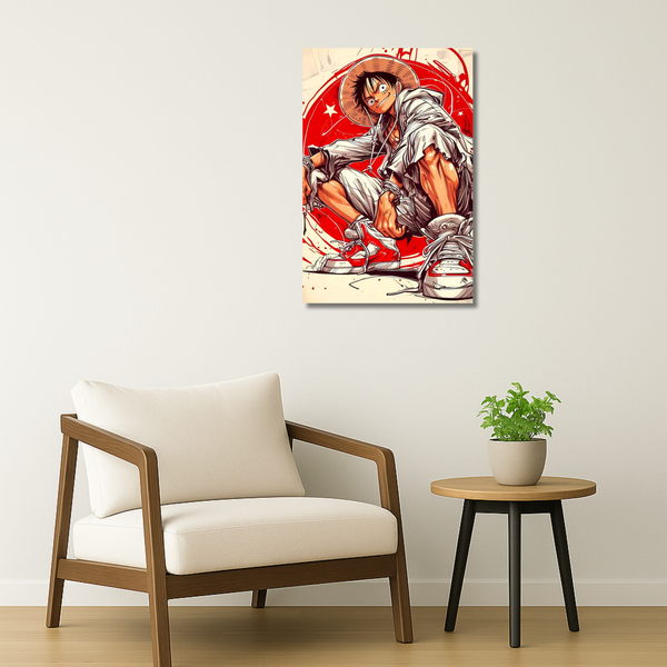 One Piece Metal Poster - One Kick Piece | Anime Wall Art India