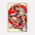One Piece Metal Poster - One Kick Piece | Anime Wall Art India