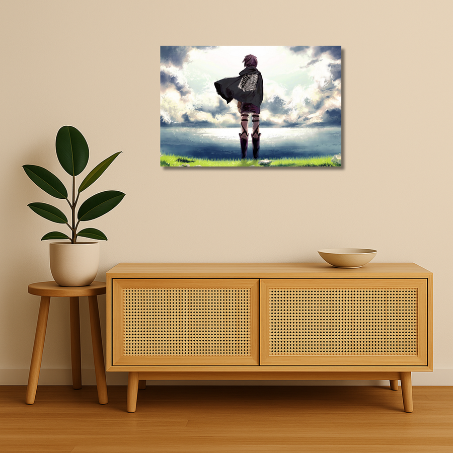 Attack on Titan Metal Poster - Beyond the Walls Metal Wall Art | Anime Wall Art India