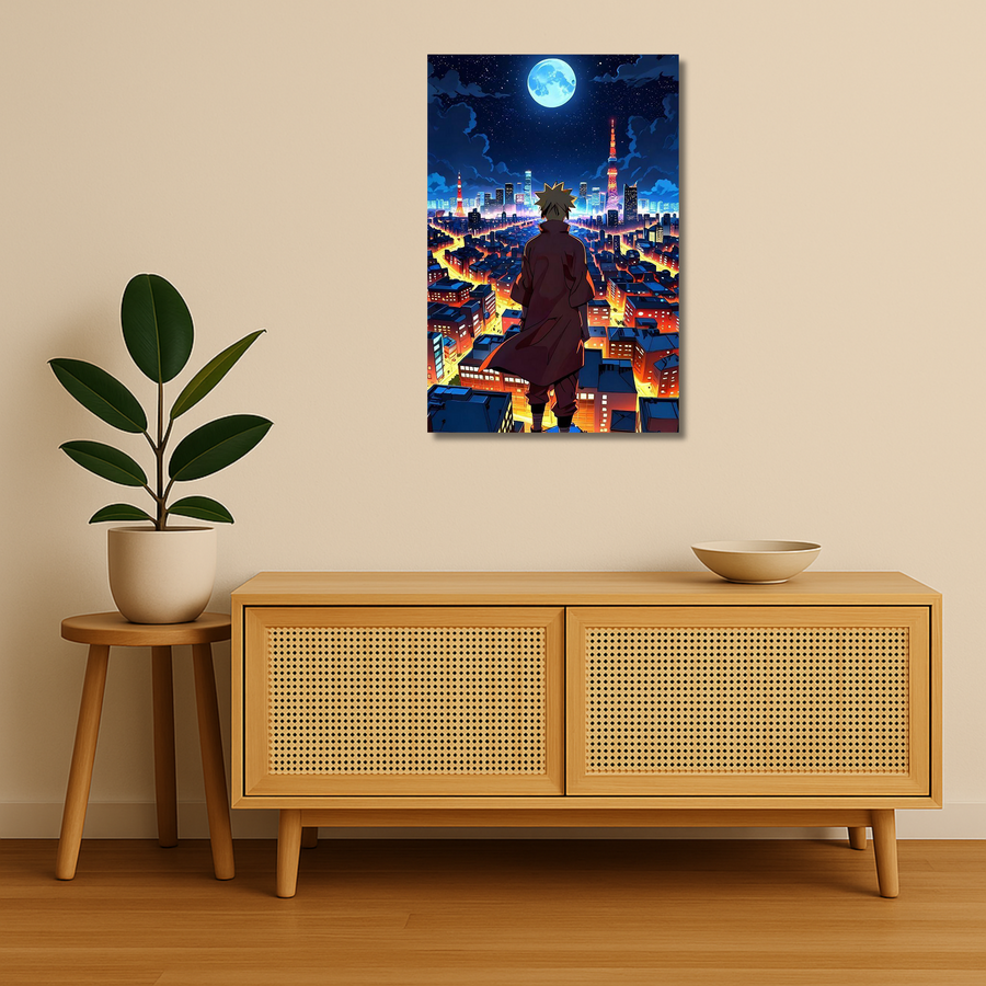 Moonlit Resolve Metal Wall Art | Naruto Metal Poster
