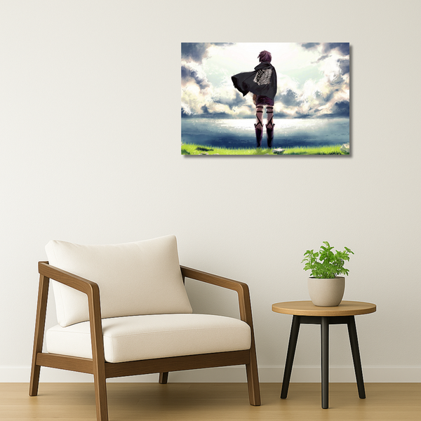 Attack on Titan Metal Poster - Beyond the Walls Metal Wall Art | Anime Wall Art India