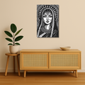Indian Aesthetic Metal Poster - Noorari | Desi Wall Art India