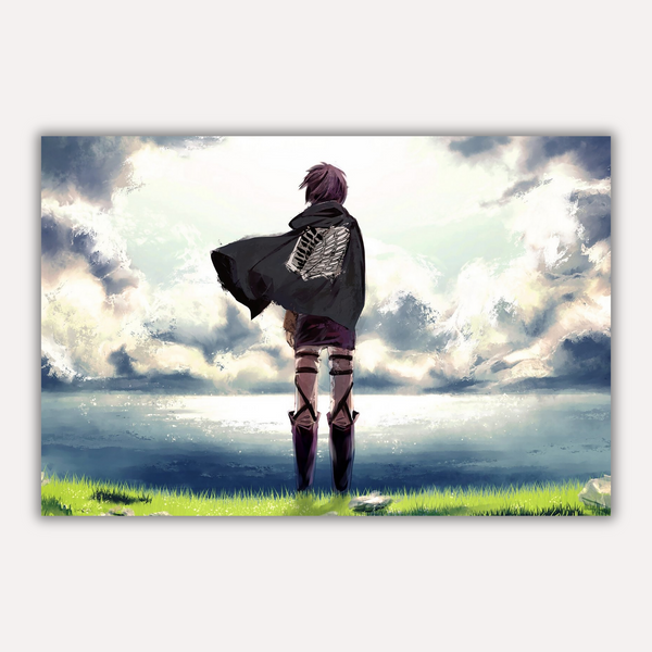 Attack on Titan Metal Poster - Beyond the Walls Metal Wall Art | Anime Wall Art India