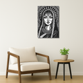 Indian Aesthetic Metal Poster - Noorari | Desi Wall Art India