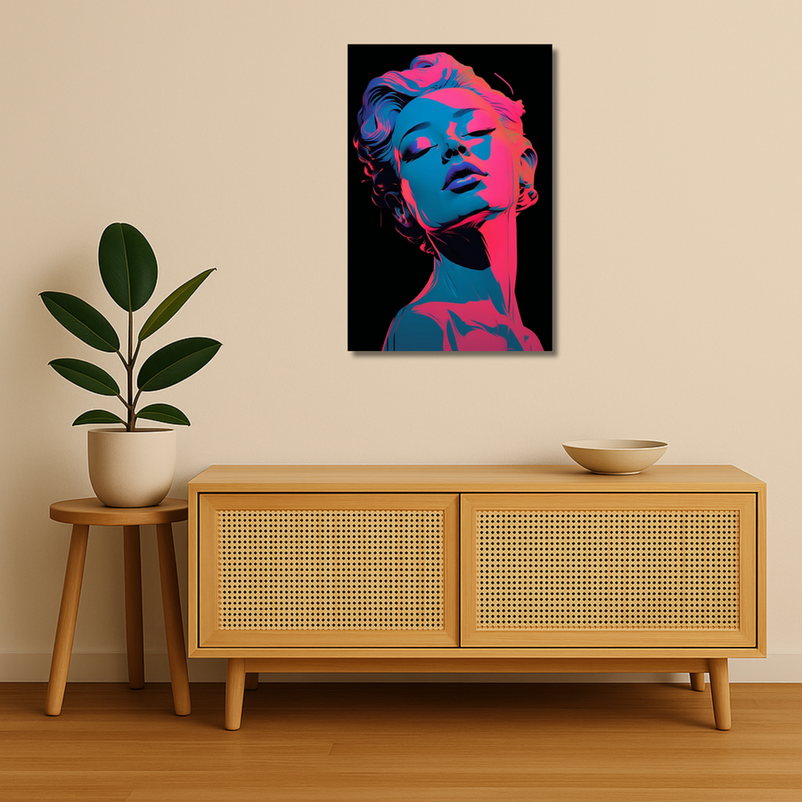 Pop Art Metal Poster - Iconique | Aesthetic Wall Art India