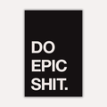 Hustle Metal Poster - GoEpic | Motivational Wall Art India