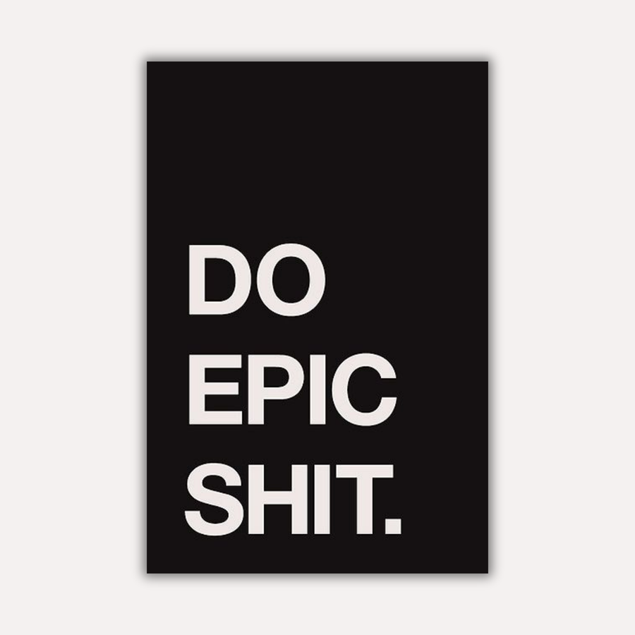 Hustle Metal Poster - GoEpic | Motivational Wall Art India