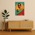 Indian Aesthetic Metal Poster - DesiNaari | Desi Wall Art India