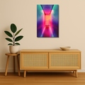Abstract Metal Poster - NeonRush | Modern Wall Art India