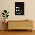 Hustle Metal Poster - GoEpic | Motivational Wall Art India