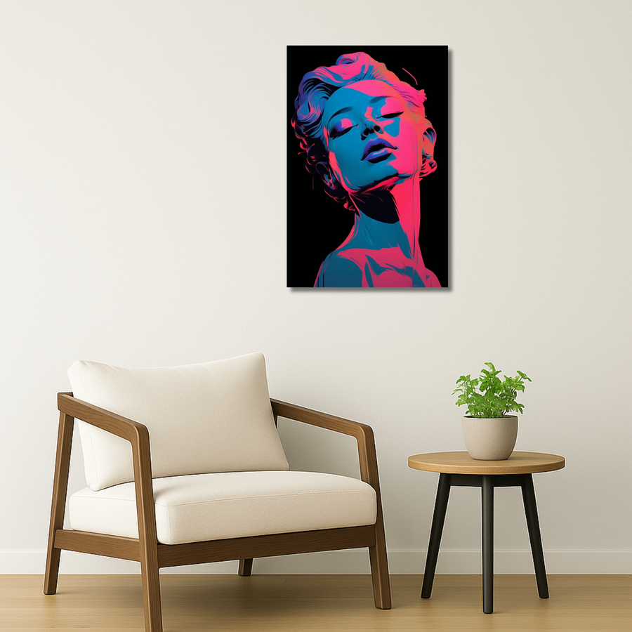 Pop Art Metal Poster - Iconique | Aesthetic Wall Art India