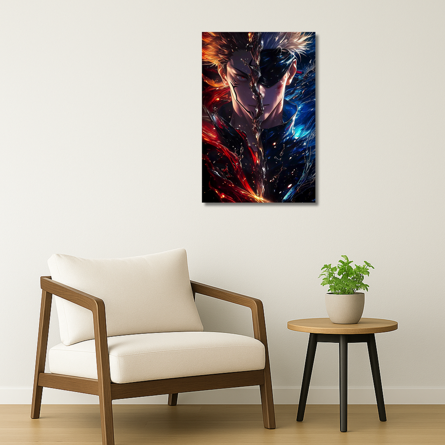 Jujutsu Kaisen Metal Poster - Element Rift | Anime Wall Art India